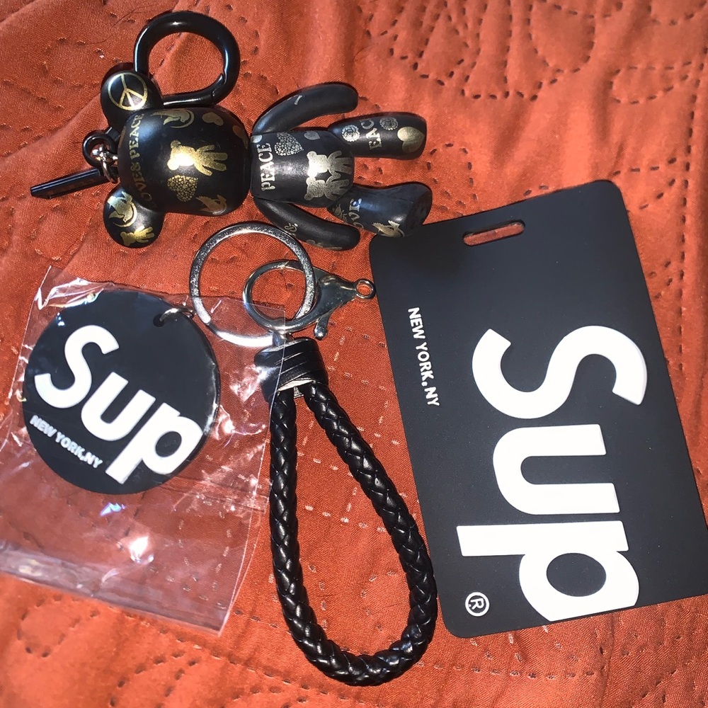 Supreme Name Tag And Key Chains - image 1